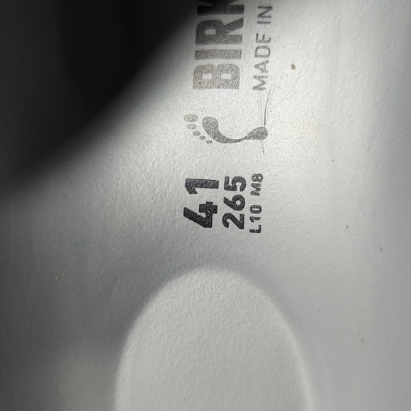 Birkenstock Silver Shoes L10/M8 - Picture 6 of 6